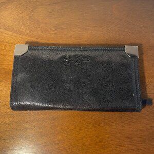 Authentic Jessica Simpson Black Snap Close BiFold Clutch